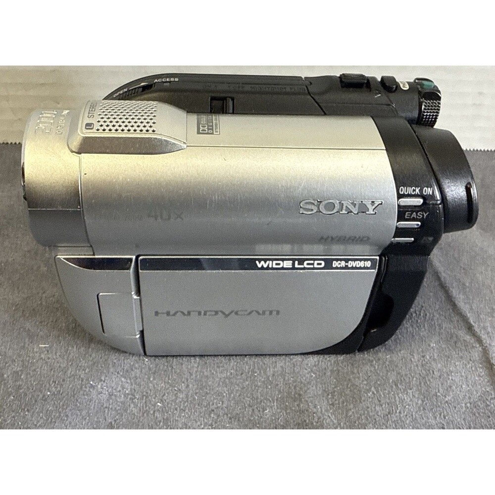 Sony HandyCam DCR-DVD610 Mini DVD Hybrid Camcorder-untested, No Charger, Battery - Picture 2 of 15